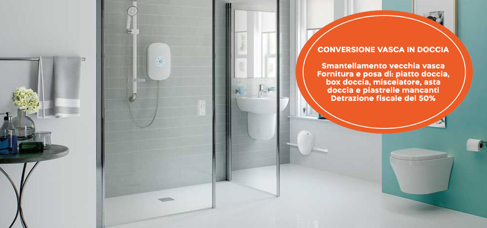 conversione trasformazione vasca in doccia